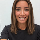 Bronzed Caramel 14-inch blunt bob wig in brunette caramel balayage, front view